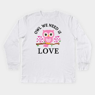 Owls Kids Long Sleeve T-Shirt